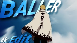 Naruto 4K Anime Edit Baller Anime Amv