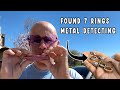 Found 7 rings on a road trip  metal detecting