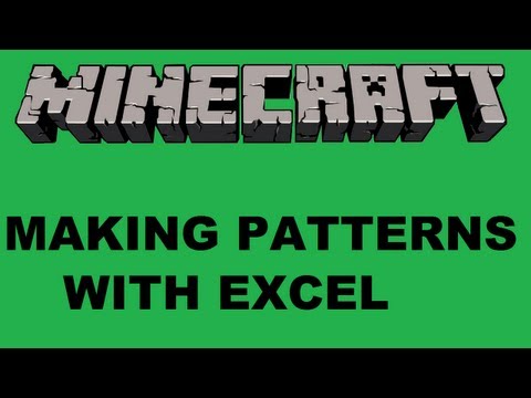 Come rendere i modelli di Minecraft e disegni con l'aiuto di MS Excel