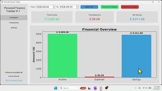 Free Personal Finance Tracker App for Windows screenshot 4