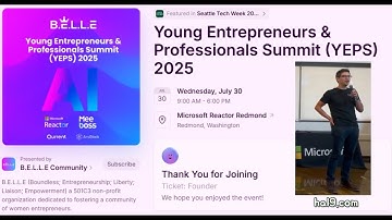 YEPS 2025 (Seattle Tech Week)  hal9.com - Team of AI Experts, Driven by Purpose