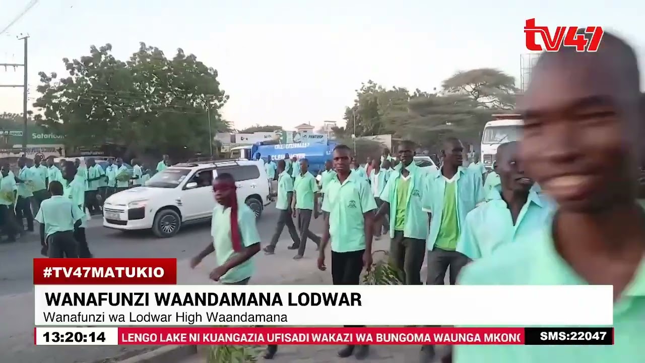 Wanafunzi wa Lodwar High Waandamana
