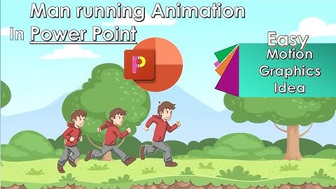 How to make a man running Animation in Power Point (Easy motion Graphics Idea)