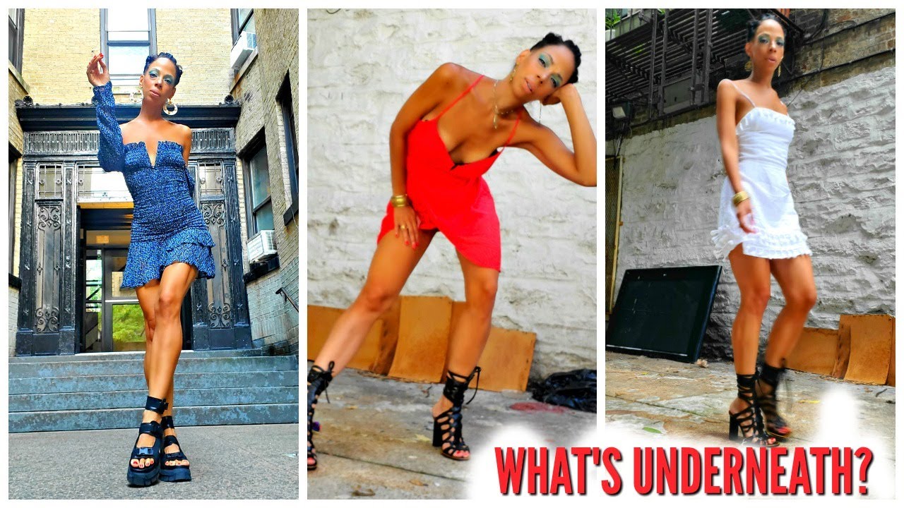 going commando under a dress