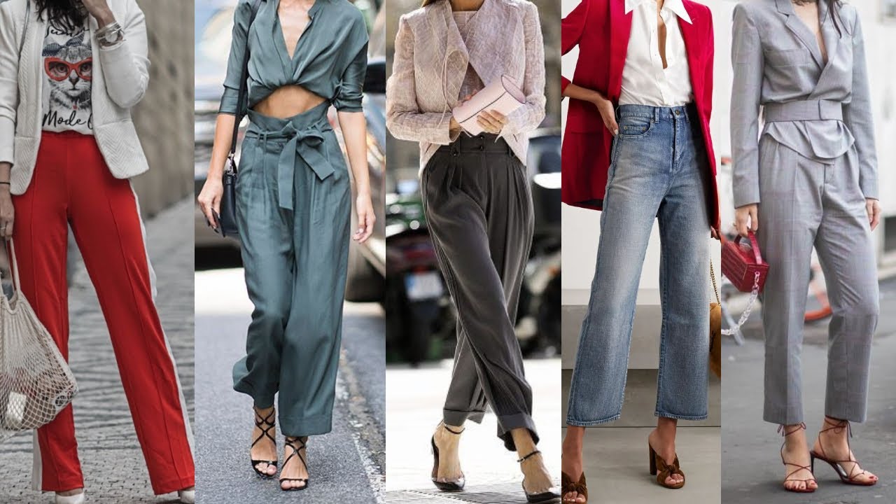 OUTFITS PANTALONES en TENDENCIA de MODA OTOÑO INVIERNO 2022-2023 LOOKS CON PANTALONES MODERNOS YouTube