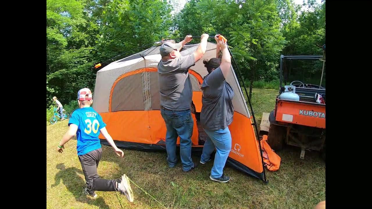 QOMOTOP Amazon Easy Up 8 Man Tent Review YouTube