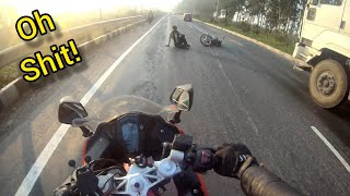 Accident On Highway - Close Call