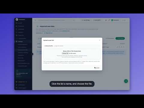Imported user data: bring your customer lists into Personyze — Personyze tutorial