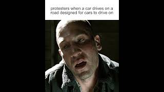 if only there were other places to protest besides the middle of the highway :(