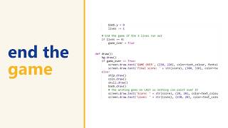 One if/else that rebuilds a whole game screen in pygame zero
