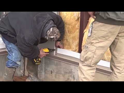 How to install the 1 foot metal wall panels, R19 insulation, trims ...