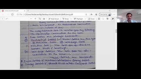 LOSSES AND EFFICIENCY OF A DC MOTOR