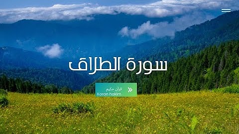 حفظ سورة الطلاق رواية ورش القارئ حمزة الجزائري
