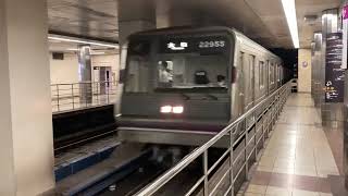 Osaka Metro谷町線22系55編成大日行き到着シーン