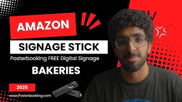 Digital signage for bakeries with amazon signage stick and posterbooking 2025