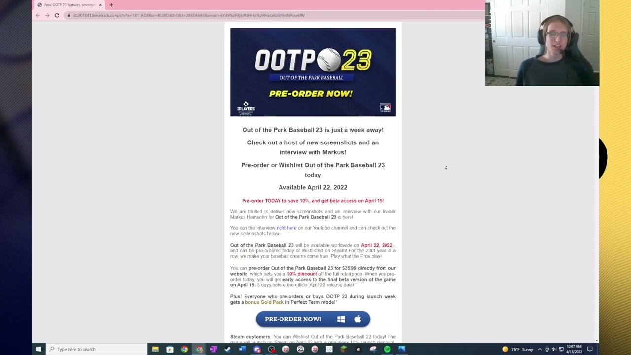 New OOTP 23 Features Revealed The Newsletter and Markus Interview