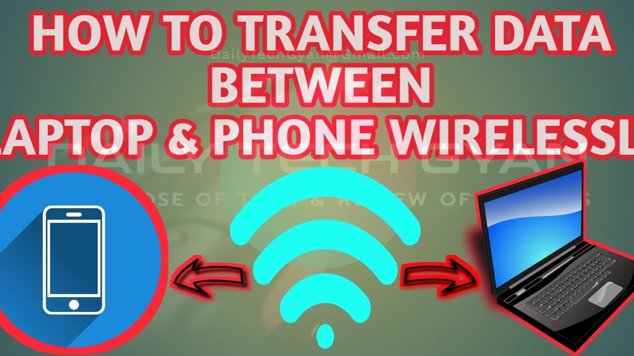 HOW TO TRANSFER DATA BETWEEN PC AND PHONE WIRELESSLY VIA WIFI - YouTube