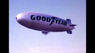 Goodyear Blimp Airship America 1973 Houston