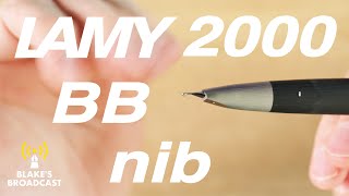 Lamy 2000 Double Broad Nib Fountain Pen Review 4K