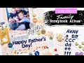FAMILY SCRAPBOOK ALBUM PROCESS // "Happy Father's Day" Layout