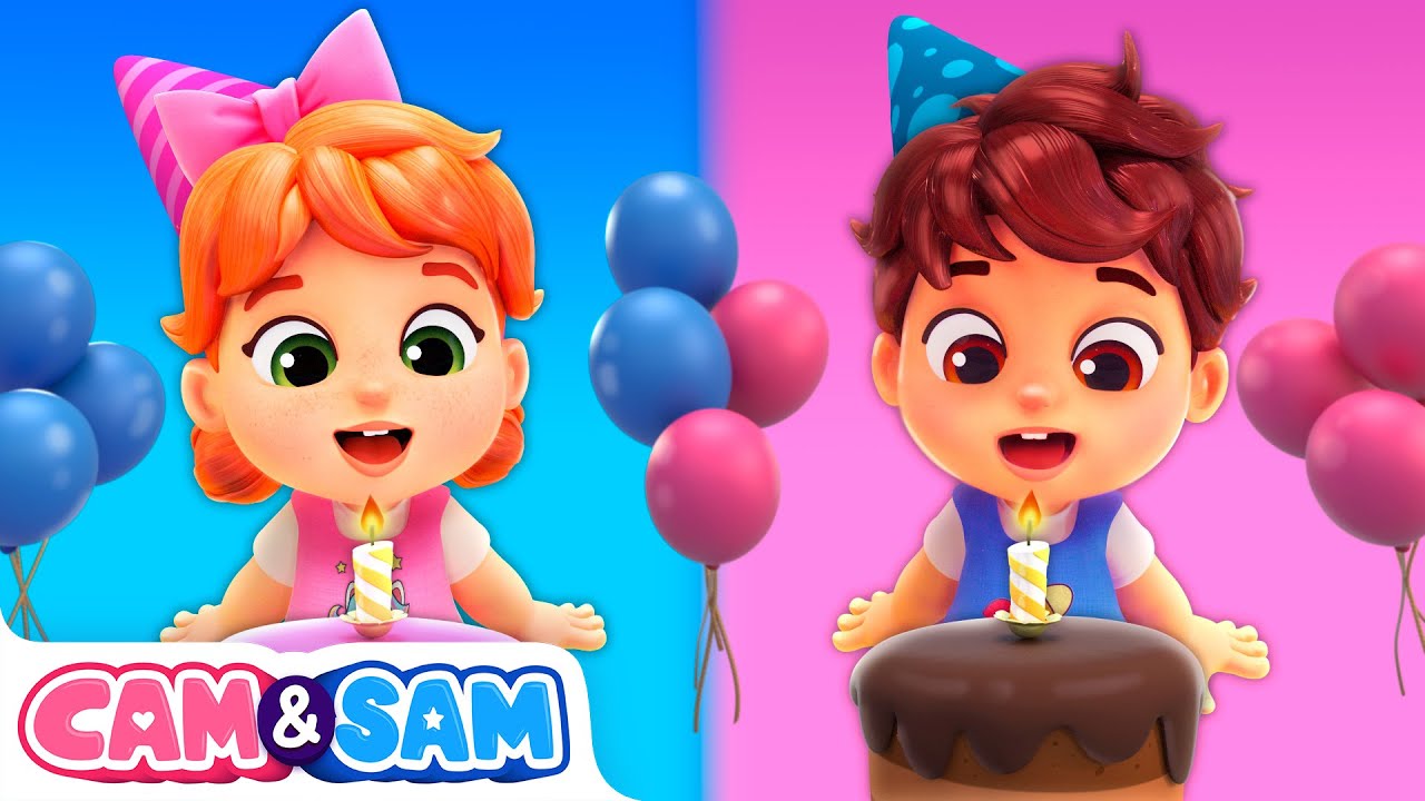 Happy Birthday Babies! 🍰 Nursery Rhymes & Kids Songs | Cam & Sam