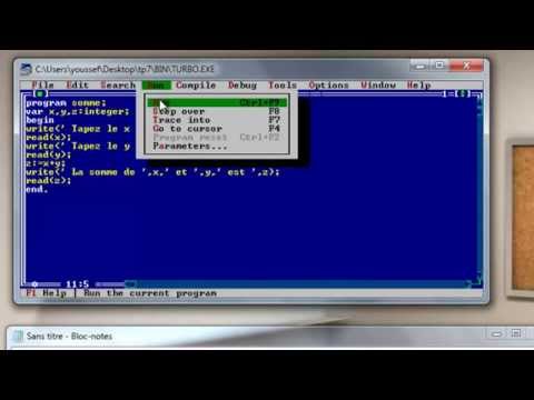 Turbo Pascal : la somme