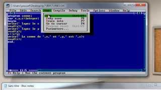 Turbo Pascal : la somme
