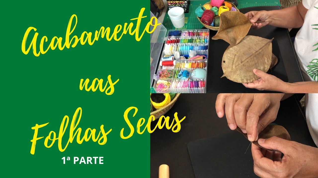 Como fazer as BORDAS nas FOLHAS SECAS [ACABAMENTO 1] 1ª PARTE