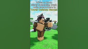 Tower Defense Game Noobs #roblox #robloxanimation