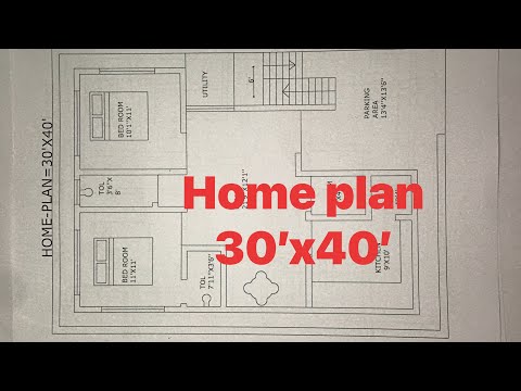 home-plan-30’x40’