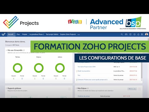 Zoho Project, les configurations de base