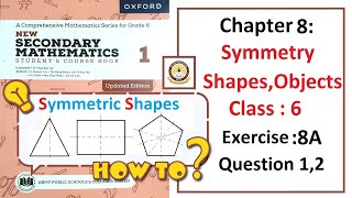Exercise 8A Questions 1, and 2 (Geometry) – Math Class 6 Army Public School (APS).