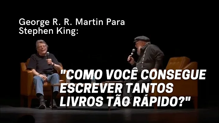 George R. R. Martin Pergunta a Stephen King: "Como você consegue escrever tantos livros tão rápido?"