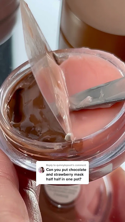 WOULD YOU TRY THIS? Mixing Lip Sleeping Mask Chocolate & Berry into one jar #diy