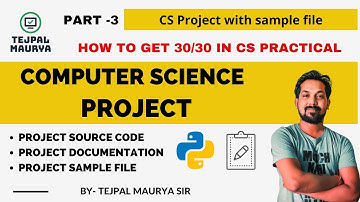 Class 12 CS Practical Project on Student Management System with sample file | Complete Guide