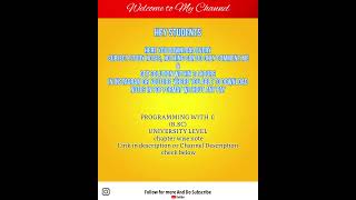 PROGRAMMING WITH C || B.SC || COMPLETE QUESTION BANK || PDF LINK AVAILABLE IN DESCRIPTION #studytips