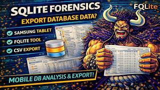 SQLite Forensics Lab: Exporting Samsung Tablet Database Evidence with FQLite