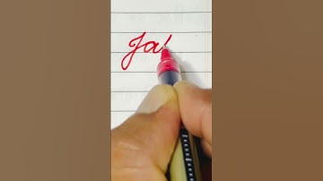How to write Indian name Jatin in cursive writing
