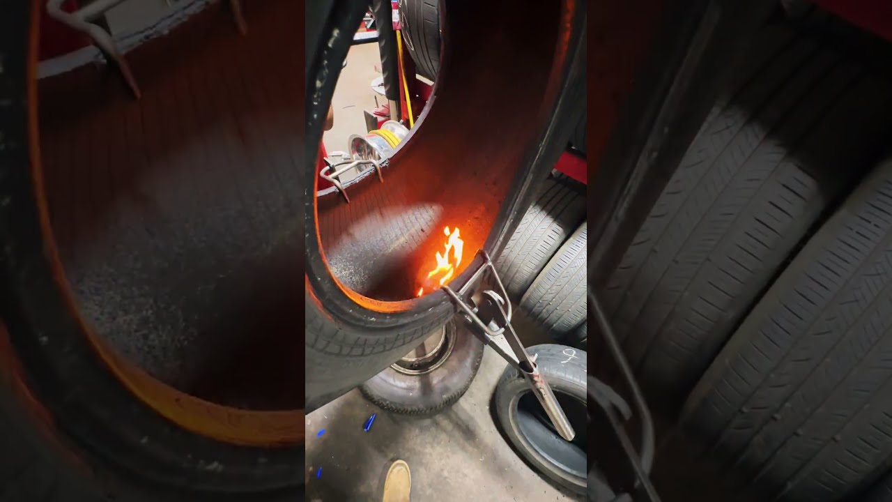 Fire Tire Rubber Cement Patch Repair Flat