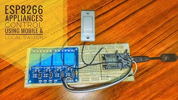 Esp8266 Appliances control using blynk app and Local Switch