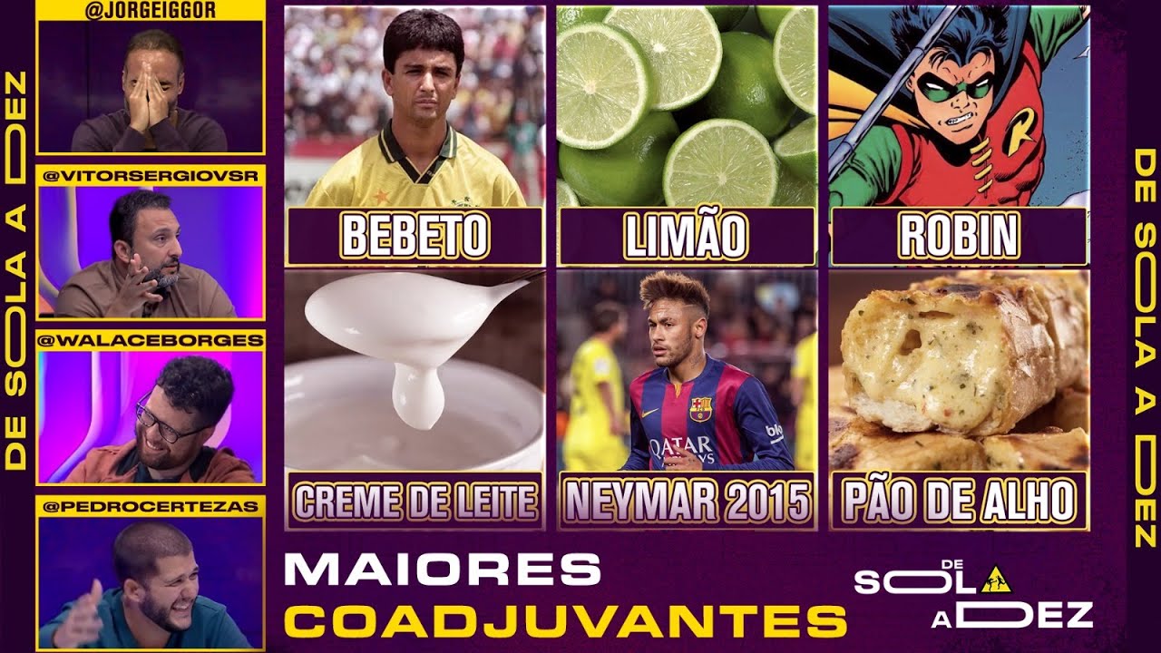 QUAL É O MAIOR COADJUVANTE DA HISTÓRIA? CRAVAMOS! | DE SOLA A DEZ