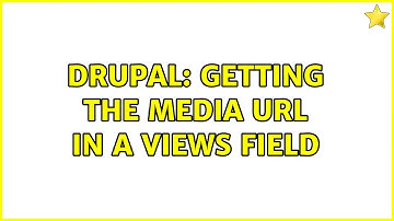 Drupal: Getting the media URL in a views field (2 Solutions!!)