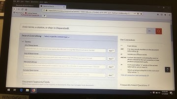 Legal Informational Video: Basic Case Searching in Lexis Advance