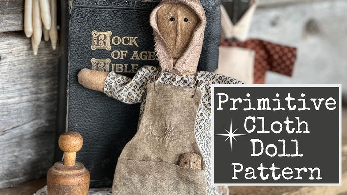 Primitive Cloth Doll with a Free Pattern - YouTube primitive-cloth-doll-with-a-free-pattern-youtube