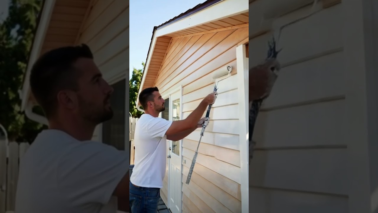 Simple tools can smooth wall paint easily and evenly distributed 