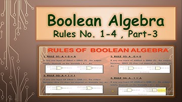 Boolean Algebra Rules|Boolean Algebra class 9,10,11,12 |Computer Science|Digital Electronics-Part-3