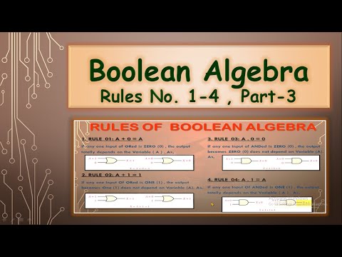 Boolean Algebra Rules|Boolean Algebra class 9,10,11,12 |Computer Science|Digital Electronics-Part-3