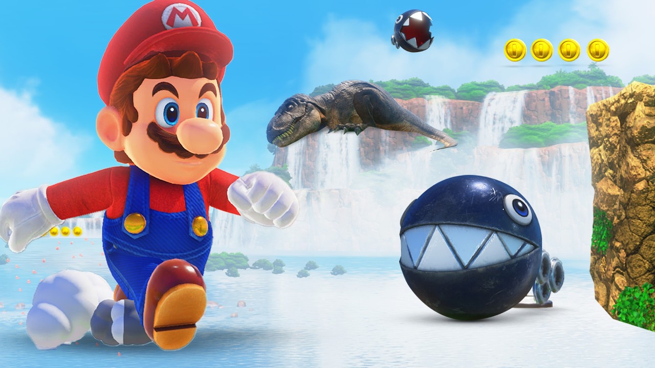 Mario Odyssey, aber alle KINGDOMS sind UNSICHTBAR!!