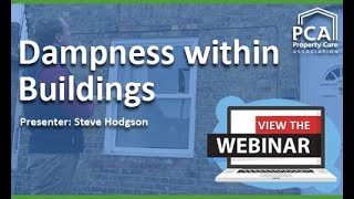 Dampness within Buildings - Webinar