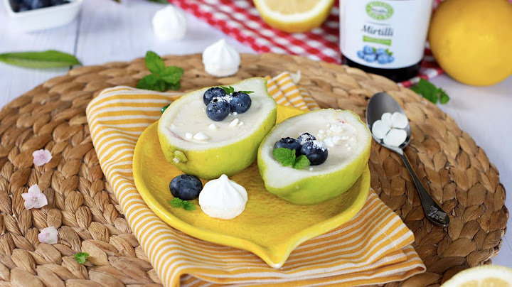 Lemon Posset 🍋 Crema fredda al limone con mirtilli e meringa